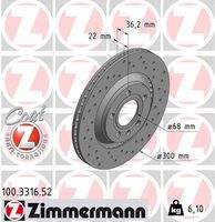 ZIMMERMANN 100331652 Bremsscheibe