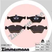 ZIMMERMANN 231831951 Bremsbelagsatz, Scheibenbremse