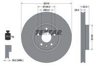 TEXTAR 92162305 Bremsscheibe