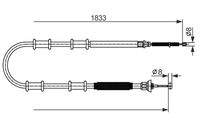 BOSCH 1987482593 Seilzug, Feststellbremse