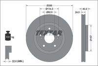 TEXTAR 92337303 Bremsscheibe