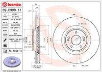 BREMBO 09D99011 Bremsscheibe