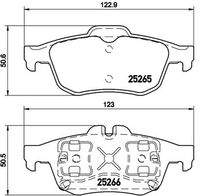 BREMBO P68057 Bremsbelagsatz, Scheibenbremse