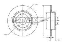TOMEX Brakes TX7382 Bremsscheibe