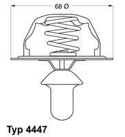 BorgWarner (Wahler) 444785D Thermostat, Kühlmittel