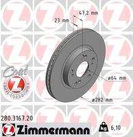 ZIMMERMANN 280316720 Bremsscheibe