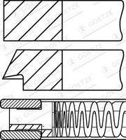 GOETZE ENGINE 0842780000 Kolbenringsatz