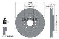 TEXTAR 92274203 Bremsscheibe