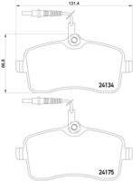 BREMBO P61109 Bremsbelagsatz, Scheibenbremse