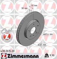 ZIMMERMANN 430261520 Bremsscheibe