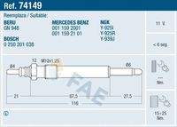 FAE 74149 Glühkerze