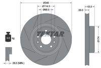 TEXTAR 92282205 Bremsscheibe