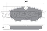 TOMEX Brakes TX1425 Bremsbelagsatz, Scheibenbremse