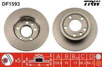 TRW DF1593 Bremsscheibe