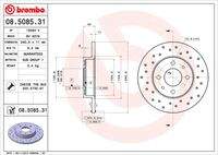 BREMBO 08508531 Bremsscheibe