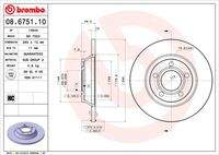 BREMBO 08675110 Bremsscheibe
