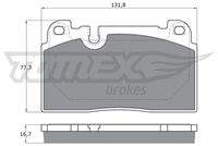 TOMEX Brakes TX1706 Bremsbelagsatz, Scheibenbremse