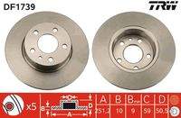 TRW DF1739 Bremsscheibe