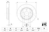 BOSCH 0986479F78 Bremsscheibe