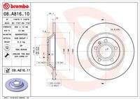 BREMBO 08A81611 Bremsscheibe