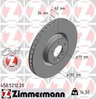 ZIMMERMANN 450521220 Bremsscheibe