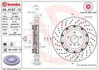 BREMBO 09A18713 Bremsscheibe