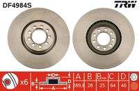 TRW DF4984S Bremsscheibe