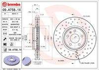 BREMBO 09A7581X Bremsscheibe