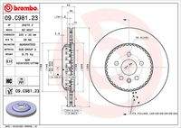 BREMBO 09C98123 Bremsscheibe