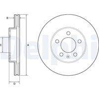 DELPHI BG4963C Bremsscheibe