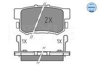 MEYLE 0252373615 Bremsbelagsatz, Scheibenbremse