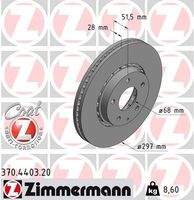 ZIMMERMANN 370440320 Bremsscheibe