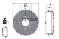 TEXTAR 94049500 Bremstrommel