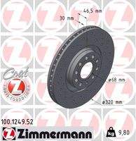 ZIMMERMANN 100124952 Bremsscheibe