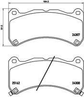 BREMBO P83146 Bremsbelagsatz, Scheibenbremse