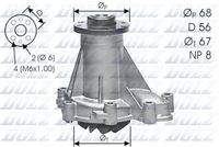 DOLZ M176 Wasserpumpe, Motorkühlung