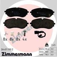 ZIMMERMANN 264071902 Bremsbelagsatz, Scheibenbremse