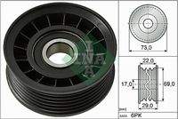 Schaeffler INA 532064910 Umlenk-/Führungsrolle, Keilrippenriemen