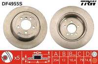 TRW DF4955S Bremsscheibe