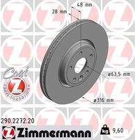 ZIMMERMANN 290227220 Bremsscheibe