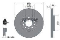 TEXTAR 92075603 Bremsscheibe