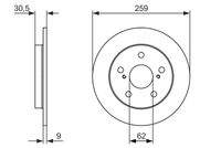 BOSCH 0986479765 Bremsscheibe