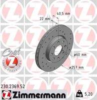 ZIMMERMANN 230236952 Bremsscheibe