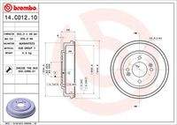 BREMBO 14C01210 Bremstrommel