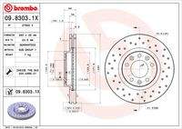 BREMBO 0983031X Bremsscheibe