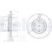 DELPHI BG3695 Bremsscheibe