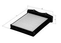 KNECHT LA360 Filter, Innenraumluft