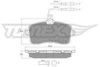 TOMEX Brakes TX1467 Bremsbelagsatz, Scheibenbremse