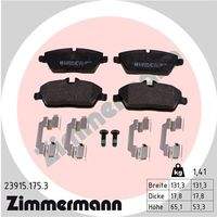ZIMMERMANN 239151753 Bremsbelagsatz, Scheibenbremse