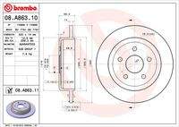 BREMBO 08A86311 Bremsscheibe